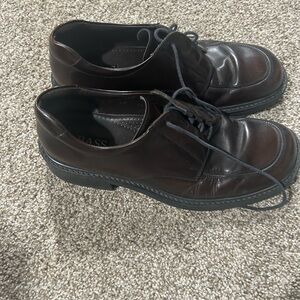 Bass Dark Brown Leather Oxfords